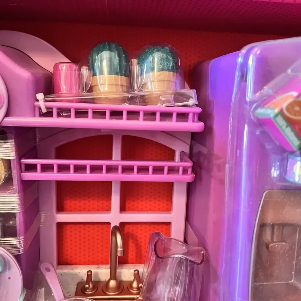 RARE Our Generation Gourmet Kitchen Set Lillac Purple Refrigerator Stove RETIRED